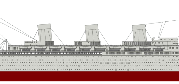 Ship SS Ile de France [Ocean Liner] (1940) - drawings, dimensions, pictures